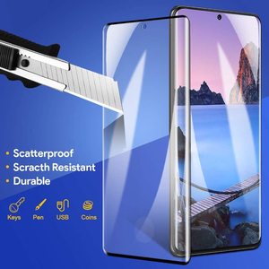 Protecteur d'écran pour <span class=keywords><strong>Samsung</strong></span>, 2 pièces, <span class=keywords><strong>Film</strong></span> adhésif en <span class=keywords><strong>verre</strong></span> <span class=keywords><strong>trempé</strong></span> dur avec bord incurvé 3D pour Galaxy S21 Ultra Plus S20 Note 20 9H - Product Image 2