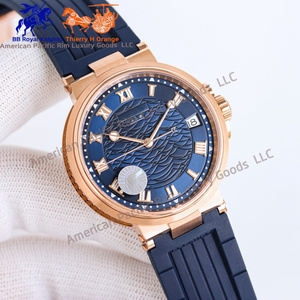 Montre mécanique automatique de luxe Bre-guet 2025 avec logo personnalisé, style couple d'affaires, acier 904, verre saphir, même style Ronda BV - Product Image 4