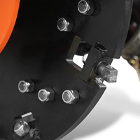 AUSTTER SG24 Profesional Trituradora de tocones de 3 puntos para tractor, cortadora de árboles de servicio pesado con dientes de carburo y volante de inercia