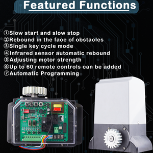 TUYA Smart Life 1200w 2000kg Sliding <strong>Gate</strong> <strong>Opener</strong> Motor Set Smart <strong>WiFi</strong> Door <strong>Opener</strong> Magnetic Limit Sliding Door Operator 220v - Product Image 3