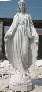Statues de Jésus-Christ en marbre blanc pur de Chine à vendre STONE-SJ001 - Product Image 6