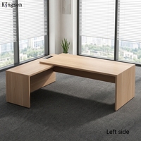 Bureau de direction extensible et réglable en hauteur, table d'ordinateur moderne en bois pour cadre