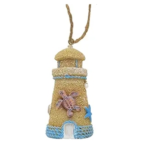 Personalized Resin Marine Themed Lighthouse Christmas Ornaments Resin Handicraft Resin handicrafts