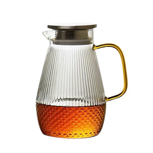 <span class=keywords><strong>Pichet</strong></span> en verre borosilicate de haute qualité avec couvercle pour infusion de thé et fruits, eau chaude ou froide, thé glacé, vin, café, lait, jus - Product Image 6