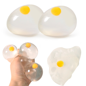 Most Popular TPR Transparent Water Egg Splatter Ball <b>Squishy</b> Slow Return Hand Exercise Squeeze Stress Relieve Toys for Kids - Product Image 1