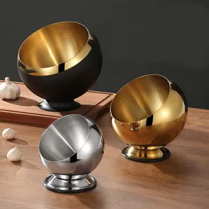 Metalen Schuine Mond Kom Schuine Mond Slakom Ijs Kruiden Dipping Bowl Voor Restaurant