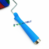 Vente directe d'usine rouleau de peinture en tissu polyester couverture de rouleaux de peinture murale de 4 pouces avec cadre de cage outils industriels OEM