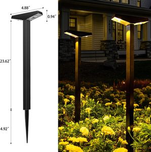 2 Luces Solares LED Mini para Camino, Luz Blanca Cálida, IP65 Impermeables, Certificación ROHS, Alta Luminosidad, Recargables, para Exteriores - Product Image 4