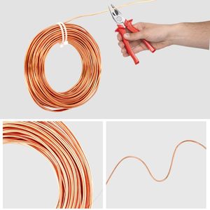 Cavo in rame puro intrecciato <span class=keywords><strong>2</strong></span>/0 AWG, conduttore flessibile nudo, marca Kunb, per protezione contro i fulmini aeree e messa a terra sotterranea. - Product Image 4