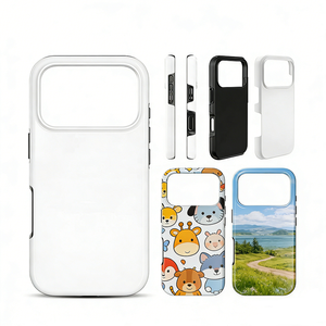 <span class=keywords><strong>Cover</strong></span> per Telefono 3D 2 in 1 di Alta Qualità, Morbida e Resistente, per Sublimazione, Custodia per Cellulare Rivestita per Stampa Personalizzata - Product Image 1
