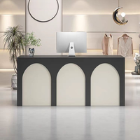 Vente d'usine - Comptoir de réception au design moderne, peinture haute brillance, comptoir de caisse, comptoir pour salon de beauté, salon de coiffure, restaurant