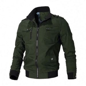 High Quality Wholesale Winter Windproof Breathable Canvas Front <b>Quilted</b> <b>Jacket</b> for Men Casual Plus Size Outdoor <b>Jackets</b> J0158 - Product Image 3