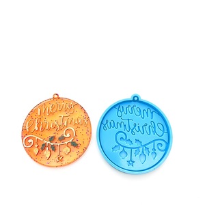 Resina <span class=keywords><strong>de</strong></span> cristal DIY SERIE <span class=keywords><strong>DE</strong></span> Navidad llavero colgantes decorativos múltiples moldes circulares <span class=keywords><strong>de</strong></span> silicona <span class=keywords><strong>de</strong></span> copo <span class=keywords><strong>de</strong></span> nieve en bolsa OPP - Product Image 6