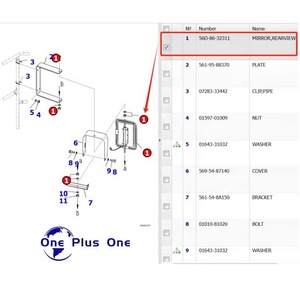 Espejo Retrovisor de Alta Calidad para Maquinaria de Construcción, 56D-86-32311, para Camión Volquete Komatsu HD605-7E0 HD785-7 <span class=keywords><strong>HD1500</strong></span>-<span class=keywords><strong>8</strong></span> - Product Image 6