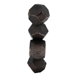 Piccola scultura a forma di sfera, statuetta decorativa per casa, ufficio, soggiorno, bagno, ingresso - Product Image 3