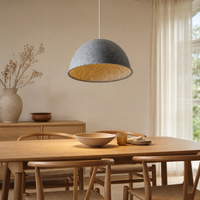Abat-jour LED en feutre PET 3500K Blanc Chaud AC 85-265V Anti-éblouissement Protection Oculaire CRI 90 Éclairage Nordique Moderne pour Maison et Bureau