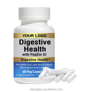 Suplementos DE SALUD gástrica a base de hierbas con olmo resbaladizo y cápsulas de Salud Digestiva de aloe vera no para mujeres embarazadas - Product Image 1