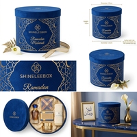 Boîte cadeau cylindrique en papier jaune pour Pâques, emballage rond pour bonbons, biscuits et friandises saisonnières