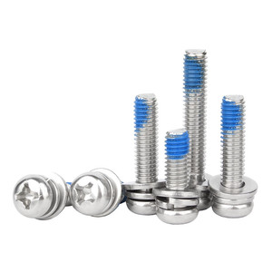 M2 M3 M4 X8 M5 M6 M8 M9 Carbon thép mạ kẽm Torx kết hợp máy vít Bolt với đồng bằng phẳng máy giặt và mùa xuân máy giặt - Product Image 5