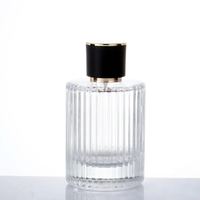 Flacon diffuseur en verre côtelé transparent de luxe, best-seller, disponible en 30 ml, 50 ml et 100 ml, flacon de parfum
