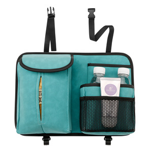 Car <b>Seat</b> Back Organizer <b>Storage</b> Bag With Hook And Tissue Pocket For Vehicle Use Non Woven Fabric 4-7 Compartments - Product Image 3