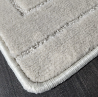 Grand tapis moderne de luxe léger, couleur unie, imperméable, lavable en machine, avec dos en latex, tapis rectangulaire pour salon