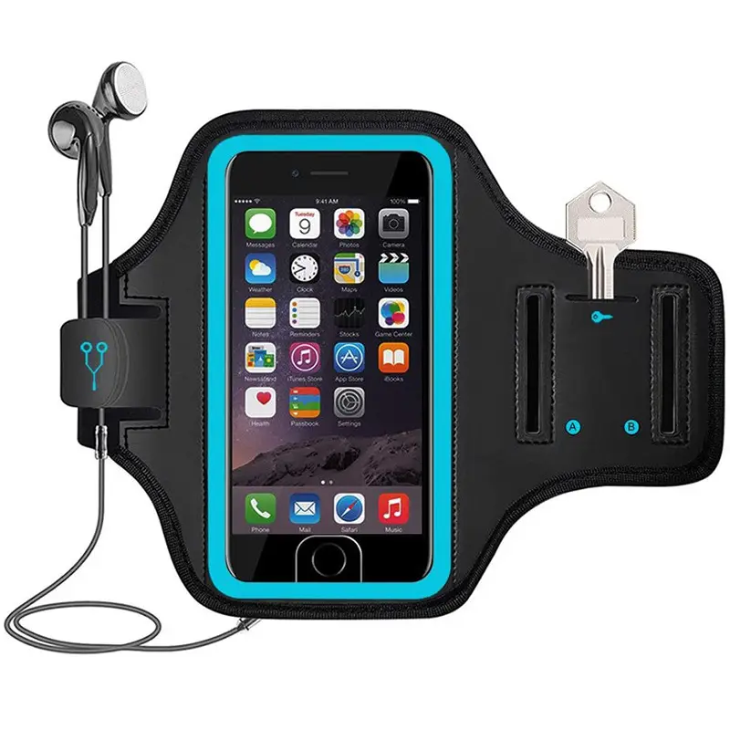 Brassard de téléphone en néoprène rotatif, pour Sport en plein air, course, pour iPhone 13, 1 pièce