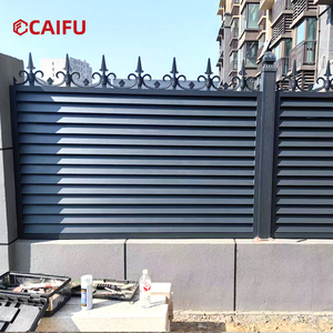 Fabricant d'usine, vente en gros de clôtures horizontales en alliage d'aluminium pour l'extérieur, garde-corps en aluminium artistique, garde-corps de cour pour villa et jardin - Product Image 4