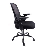 Chaise de bureau exécutive moderne à dossier moyen avec accoudoirs en plastique et dossier en maille pour bureau à domicile et salle de réunion