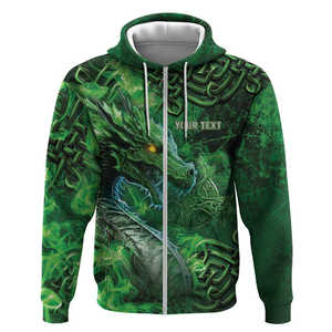 Fishisbird Ireland Viking Drakkar Outdoor-Baseball jacke mit Kapuze Schwere 730g Kapuzen pullover mit Reiß verschluss Bedruckte benutzer definierte Herren jacke - Product Image 3