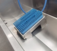 Équipement manuel de nettoyage des bottes avec bassin simple pour le lavage de la tige et de la semelle de l'équipement d'abattage Évier de lavage des bottes