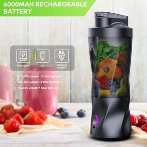 Licuadora Portátil al por Mayor, Mezcladora de Frutas Frescas de 700ML, Multifuncional, Recargable por USB, para Batidos y Smoothies, Vaso Mezclador para Exteriores - Product Image 3