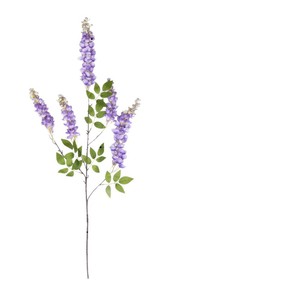 Bouquet de fleurs artificielles de glycine 120 cm, lianes suspendues en soie pour décoration intérieure - Product Image 5