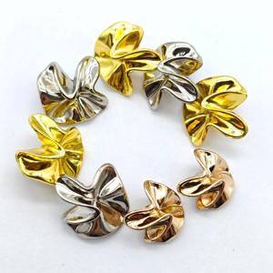 Bottoni Premium in Lega di Zinco a Forma di Fiore, Bottoni Metallici Plissettati per Abiti e Cappotti, Design Popolare - Product Image 4