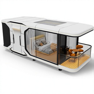 Cabaña Moderna Tipo Cápsula Apple con Ventanas Panorámicas, Unidad Prefabricada Llave en Mano para Resorts Ecológicos y Alquileres Vacacionales, Garantía <span class=keywords><strong>de</strong></span> 5 Años, Modelo 3D - Product Image 3