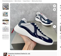 Baskets de sport de luxe en cuir véritable pour hommes - Doublure en maille respirante, à lacets, motif géométrique, décontractées 4 saisons pour la marche