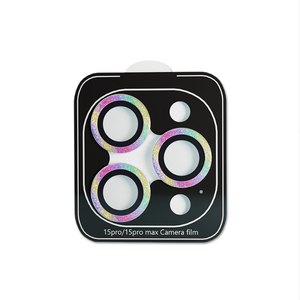 ग्लिटर टेम्पर्ड ग्लास कैमरा लेंस स्क्रीन प्रोटेक्टर कवर बैक कैमरा लेंस प्रोटेक्शन - Product Image 1
