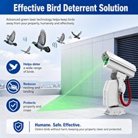 Répulsif laser automatique 360° pour oiseaux, contrôle par application, 1W, étanche IP65, couverture de 300 m² pour vergers et aéroports