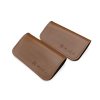 Étui à lunettes de soleil carré en cuir de luxe modèle Xiongda P010 avec logo personnalisé, pochette souple pour lunettes, étui magnétique pour emballage de lunettes
