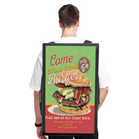 Mochila de 32 pulgadas LCD Digital Walker Billboard Pantalla LED Walking Billboard Human Walking Publicidad Billboard School Bag