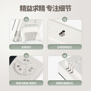 Thermomètre hygromètre numérique Virtue Jr913 avec affichage de l'heure pour chambre de bébé et usage domestique - Product Image 5