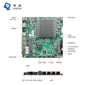 Carte mère industrielle Mini-ITX N97 DDR4 16 Go monocanal M.2 VGA intégré 4 ports RJ45 LAN Win10/11/Linux Pare-feu Pfsense - Product Image 2