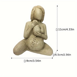 Statua in Resina Meiyu, Scultura in Argilla, Ornamento Madre che Cura il Bambino, Articolo per la Gravidanza, Decorazione d'Interni, Arredamento Casa - Product Image 5