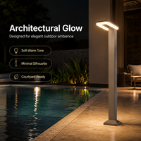 Lampe de chemin LED moderne d'extérieur 800 mm, étanche, en aluminium, pour jardin, allée, porche, appartement, décoration paysagère