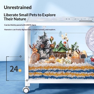 Classic Extra Large Villa Metal Transparent Anti Bite Customizable OEM Breeding Box Hamster Cage - Product Image 1