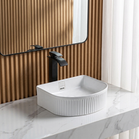 Salle à manger Design Lavabo Lavabo en céramique Prix Lavabo de comptoir Lavabo de salle de bain de forme unique