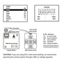 Foxeer Arrow Micro Pro 600TVL FPV cccd камера с объективом OSD 1,8 мм NTSC для FPV гоночный Дрон черный