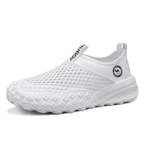 Baskets en maille à bout pointu tricotées légères pour hommes et femmes <span class=keywords><strong>lacets</strong></span> à plate-forme à enfiler chaussures de sport douces et paresseuses - Product Image 1