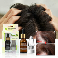Ensemble roll-on pour le cuir chevelu avec biotine / huile d'argan, contrôle du sébum / antipelliculaire / réparation / anti-casse / apaisant / nourrissant