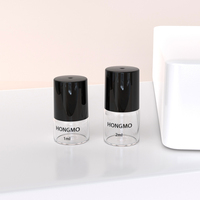 Vente en gros de flacons en verre transparent pour huiles essentielles et parfums, 1 ml et 2 ml, avec bille en acier pour emballage cosmétique
